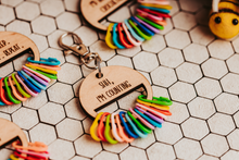 Load image into Gallery viewer, Stitch Marker Holder with Keychain
