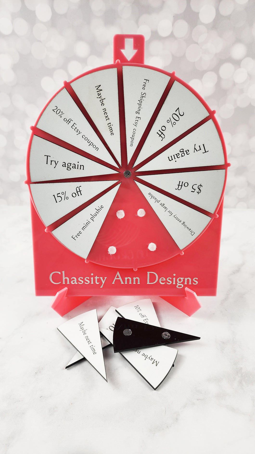 Interchangeable Branded Prize Wheel