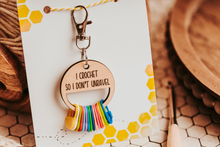 Load image into Gallery viewer, Stitch Marker Holder with Keychain
