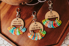 Load image into Gallery viewer, Stitch Marker Holder with Keychain
