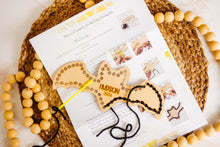 Load image into Gallery viewer, Wooden Bat Yarn Sewing DIY Kit
