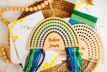 Load image into Gallery viewer, Wooden Rainbow Yarn Sewing DIY Kit
