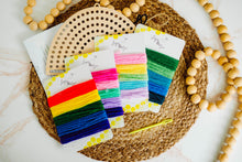 Load image into Gallery viewer, Wooden Rainbow Yarn Sewing DIY Kit
