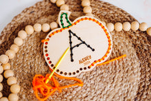 Load image into Gallery viewer, Wooden Pumpkin Yarn Sewing DIY Kit

