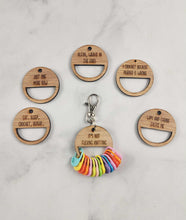 Load image into Gallery viewer, Stitch Marker Holder with Keychain
