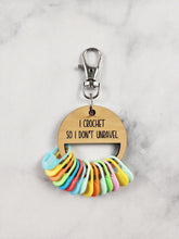 Load image into Gallery viewer, Stitch Marker Holder with Keychain
