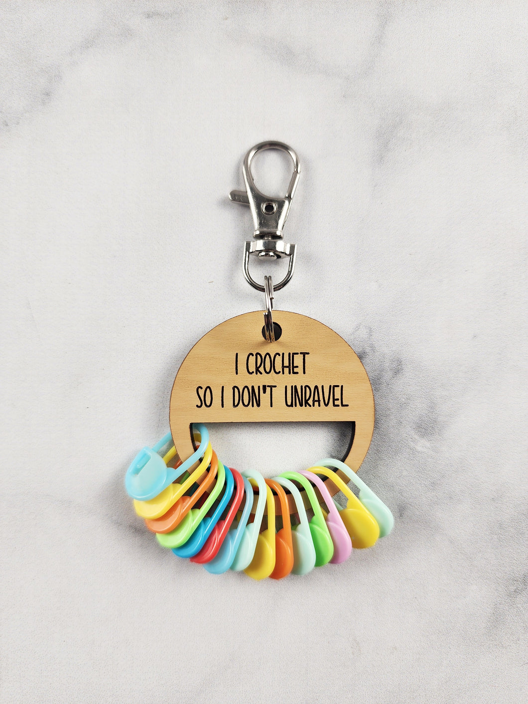 Stitch Marker Holder with Keychain