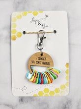 Load image into Gallery viewer, Stitch Marker Holder with Keychain
