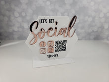 Load image into Gallery viewer, Social Media Sign - Loops &amp; Bee
